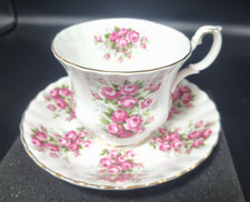 Vintage Royal Albert Bone China - Springtime Series - Rose Tea Cup & Saucer