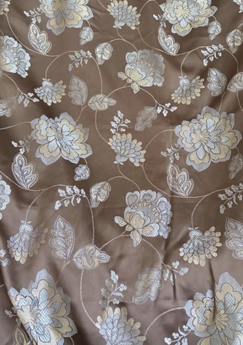 Luxury floral jacquard curtain - floral,