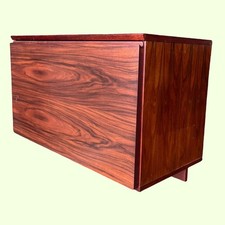 Danish Uldum Mobelfabrik Floating Wall mounted Drinks Cabinet In Rosewood MCM