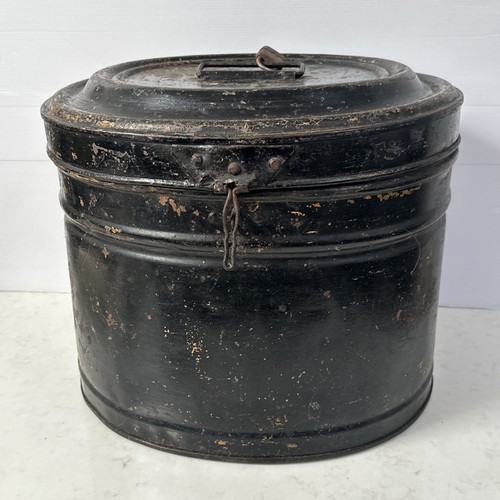 Antique metal campaign hat - campaign,