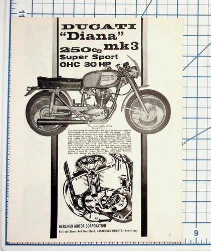 Vintage ducati diana 250cc mk3 - diana,