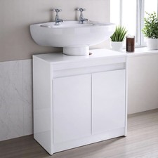 White Bathroom Sink Cabinet