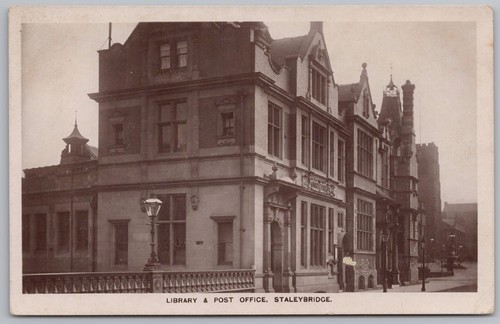 Stalybridge library and - library, post