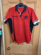 Scotland 2014/15 Macron Rugby Union Jersey Size Large Pit To Pit 21