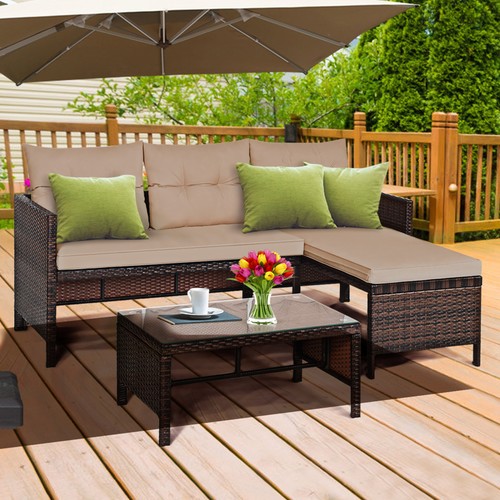 3pc rattan furniture - rattan,