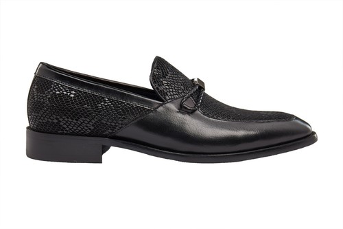 Mens leather snakeskin print - mens,