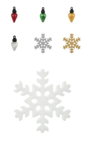 Christmas buttons fairy - -,