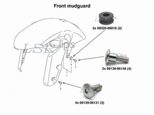 Stainless steel front mudguard