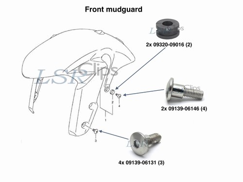 Stainless steel front mudguard