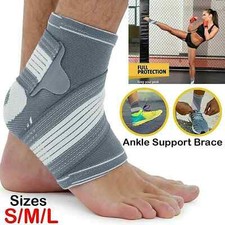 Ankle Support Brace Compression Achilles Tendon Strap Foot Sprains Gym Injury UK