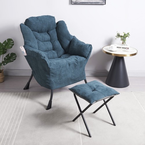 Fabric lazy chair with - lazy,