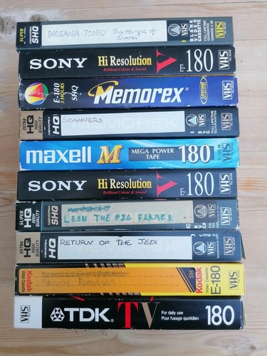 Vhs video cassette tapes - 10,