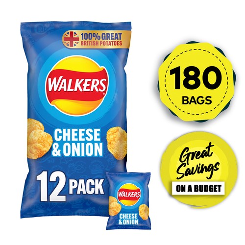 Walkers crisps cheese onion - cheese,