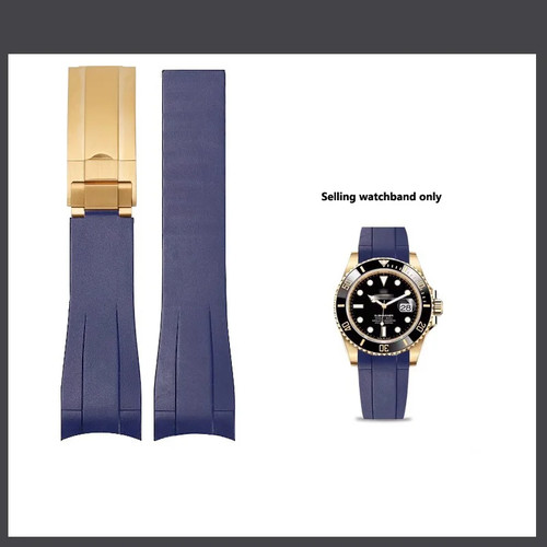 Silicone rubber strap 21mm - rubber,
