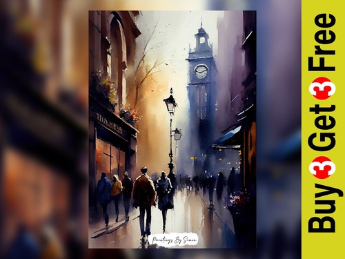 Charming watercolor london - watercolor,