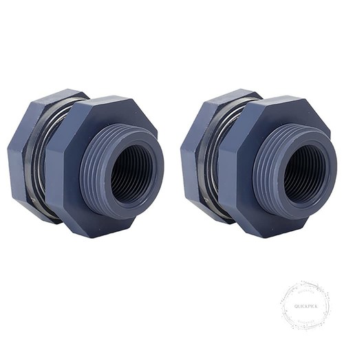 Pieces inch pvc bulkhead - 2,