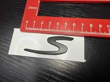 Porsche Macan Cayenne Boxter Cayman badge: 95B853675P Matte Black S Small Size