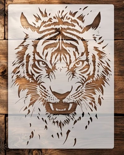 R61 tiger stencil - -, art