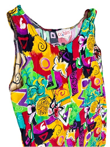 Vtg geometric colorful dress - vtg,