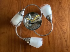 Wickes Chrome 3 Shade/Bulb Ceiling Light with Bulbs