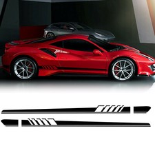 Black Car Body Side Skirt