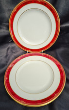 SPODE BORDEAUX  SIDE PLATES 16.5CMS WIDE X 3