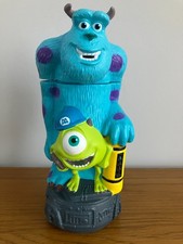 Sulley & Mike Monsters Inc Pixar Figure Toy Bubble Bath Bottle Gel Retro Vintage
