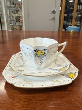 STUNNING QUEEN ANNE STYLE 1930S SHELLEY CUP & SAUCER, Tea Plate