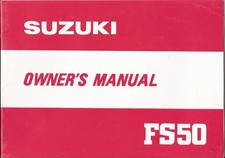 Genune Suzuki FS50 Owner's