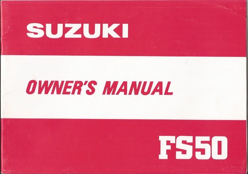 Genune suzuki fs50 owner - genune,