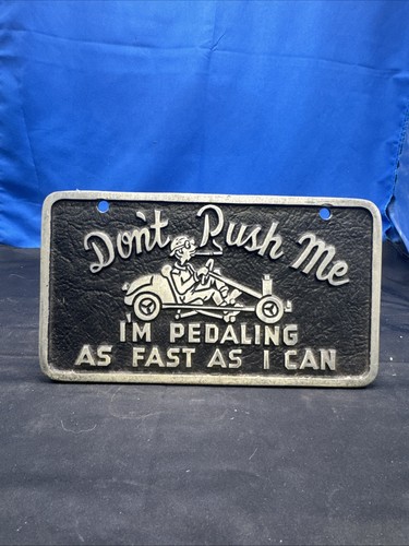 Car club plaque don - car, don’t