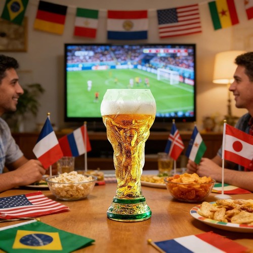 World cup trophy beer glass - cup,