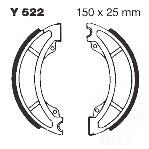 Ebc brake shoes rear - rear, no