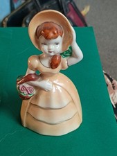Vintage Bonnet Girl Bell