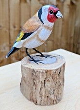 Goldfinch Hand Carved Painted