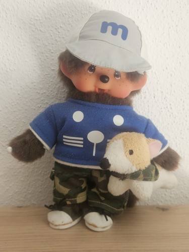Monchichi vintage dog - monchichi,