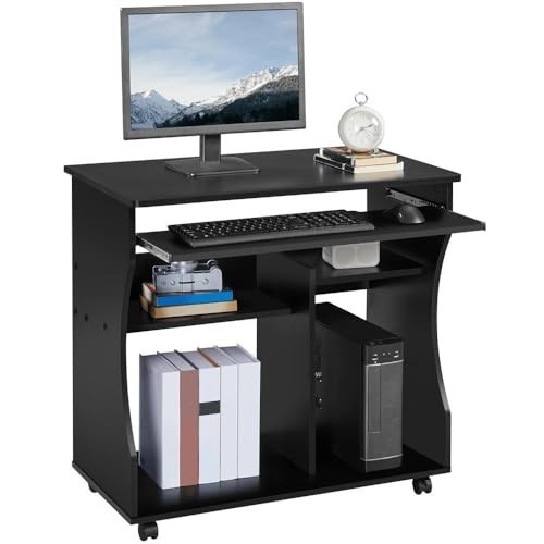 Wood rolling computer - computer, desk
