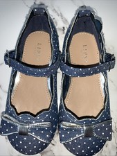 Lipsy Girls Blue Shoes, Junior Size 7 New With Tags