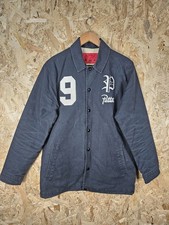 Mens Patta Cotton Button Up Baseball Coach Jacket Size Large (Slim Fit)