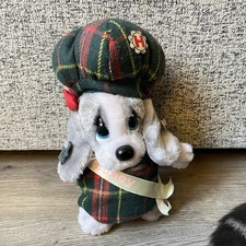 Vintage Sad Sam Girlfriend Honey Soft Toy Plush 1980s Applause, Tartan Clothes