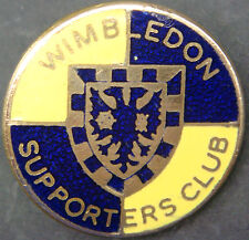 WIMBLEDON FC Vintage SUPPORTERS CLUB Badge Brooch pin In gilt 25mm Dia