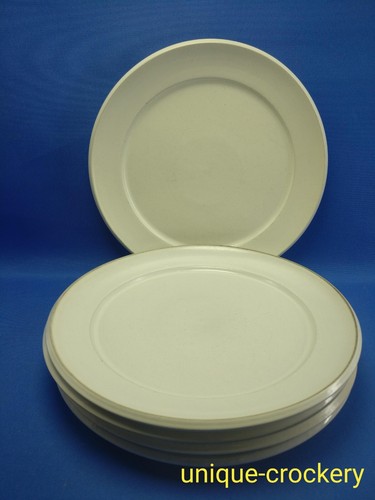 Denby cream dinner plates - denby,