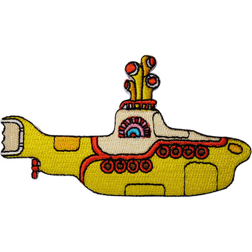 Yellow submarine patch iron - yellow,