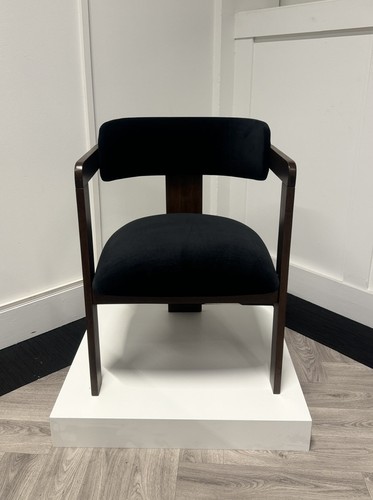 Black walnut dining chair - dining,