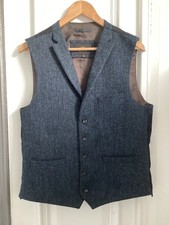 Harris Tweed blue  Waistcoat