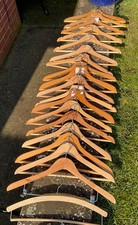 Vintage suit wooden hangers - vintage,