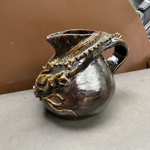 Vintage studio pottery dragon - studio,