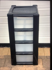 7 x Plastic Tower 4 drawer Storage Units - COLLECTION ONLY