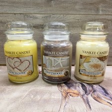 Yankee Candle Large Jar Bundle Snow In Love - Driftwood - Spiced White Cocoa