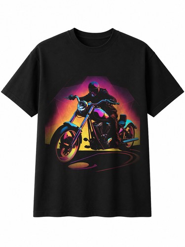 Chopper motorcycle hexagon - motorcycle,
